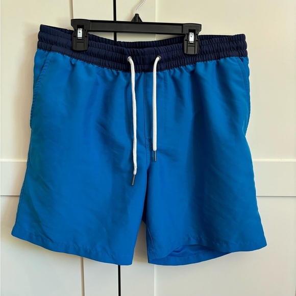 Taylrd Men's Blue Swim Trunks Pockets Size 33 - Picture 1 of 6